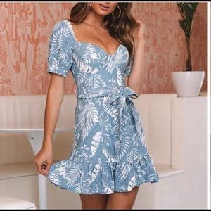 Sonja Morgan lea tropical dress Reformation look